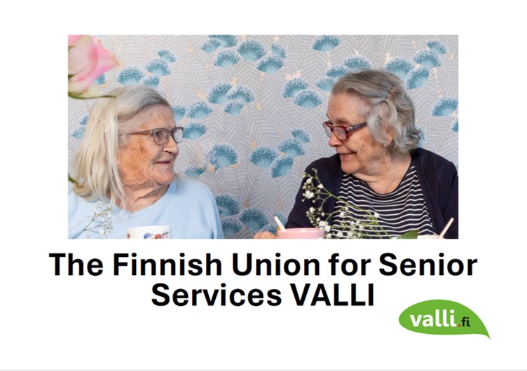 Teksti: The Finnish Union for Senior Services VALLI. Logo: valli.fi.